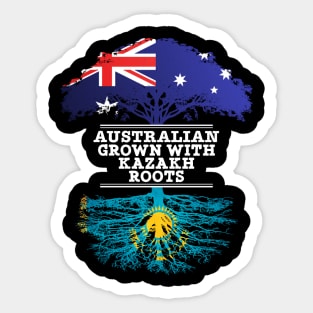 Australian Grown With Kazakh Roots - Gift for Kazakh With Roots From Kazakhstan Sticker